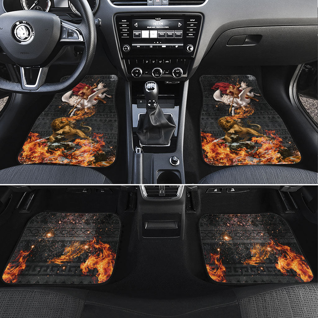 Bellerophon Vs Chimera Greek Mythology Car Mats Pegasus Monster Battle Epic