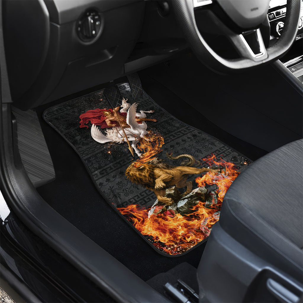 Bellerophon Vs Chimera Greek Mythology Car Mats Pegasus Monster Battle Epic