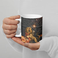 Bellerophon Vs Chimera Greek Mythology Ceramic Mug Pegasus Monster Battle Epic