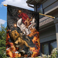 Bellerophon Vs Chimera Greek Mythology Garden Flag Pegasus Monster Battle Epic
