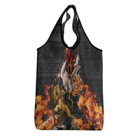 Bellerophon Vs Chimera Greek Mythology Grocery Bag Pegasus Monster Battle Epic