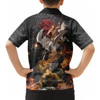 Bellerophon Vs Chimera Greek Mythology Hawaiian Shirt Pegasus Monster Battle Epic