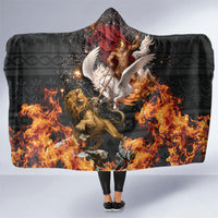 Bellerophon Vs Chimera Greek Mythology Hooded Blanket Pegasus Monster Battle Epic