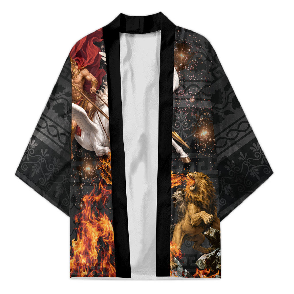 Bellerophon Vs Chimera Greek Mythology Kimono Pegasus Monster Battle Epic
