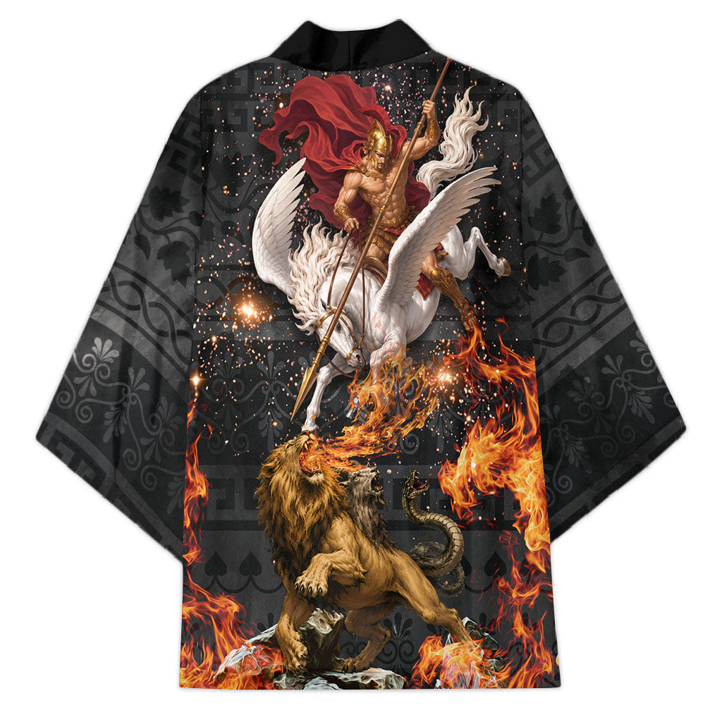 Bellerophon Vs Chimera Greek Mythology Kimono Pegasus Monster Battle Epic