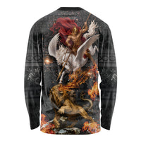 Bellerophon Vs Chimera Greek Mythology Long Sleeve Shirt Pegasus Monster Battle Epic