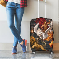 Bellerophon Vs Chimera Greek Mythology Luggage Cover Pegasus Monster Battle Epic