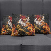 Bellerophon Vs Chimera Greek Mythology Pillow Cover Pegasus Monster Battle Epic
