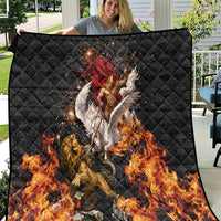 Bellerophon Vs Chimera Greek Mythology Quilt Pegasus Monster Battle Epic