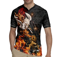 Bellerophon Vs Chimera Greek Mythology Rugby Jersey Pegasus Monster Battle Epic