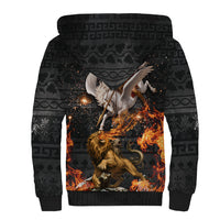 Bellerophon Vs Chimera Greek Mythology Sherpa Hoodie Pegasus Monster Battle Epic