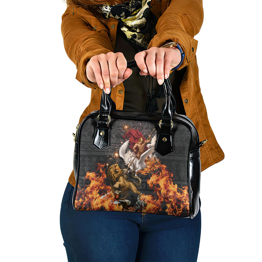 Bellerophon Vs Chimera Greek Mythology Shoulder Handbag Pegasus Monster Battle Epic