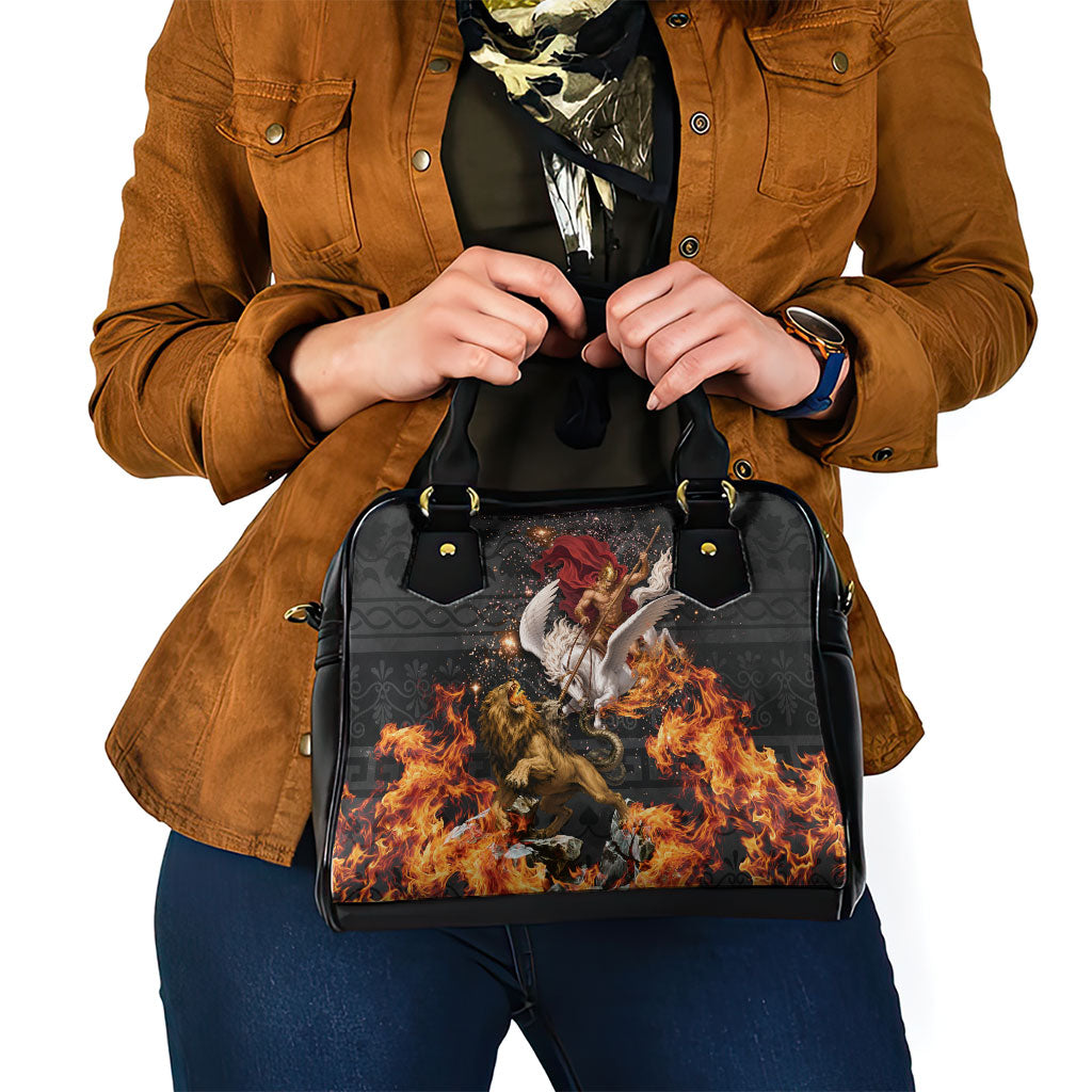 Bellerophon Vs Chimera Greek Mythology Shoulder Handbag Pegasus Monster Battle Epic