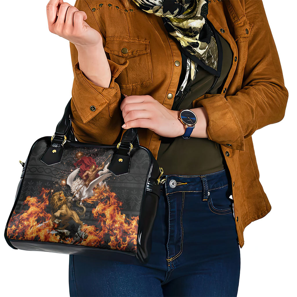 Bellerophon Vs Chimera Greek Mythology Shoulder Handbag Pegasus Monster Battle Epic