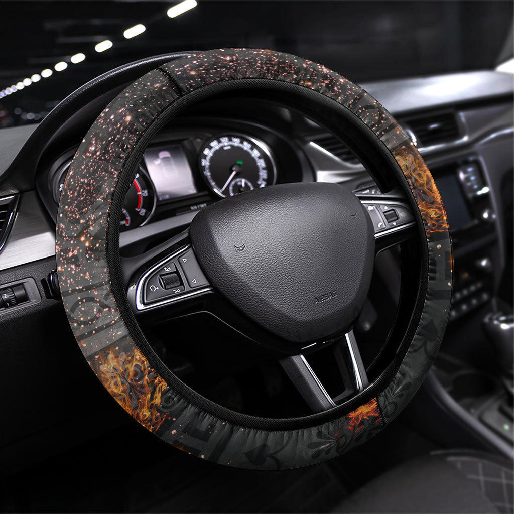 Bellerophon Vs Chimera Greek Mythology Steering Wheel Cover Pegasus Monster Battle Epic