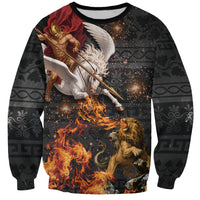 Bellerophon Vs Chimera Greek Mythology Sweatshirt Pegasus Monster Battle Epic