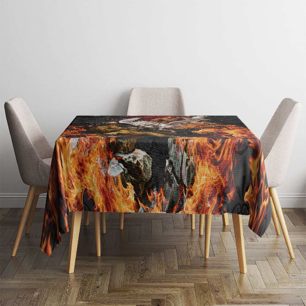 Bellerophon Vs Chimera Greek Mythology Tablecloth Pegasus Monster Battle Epic