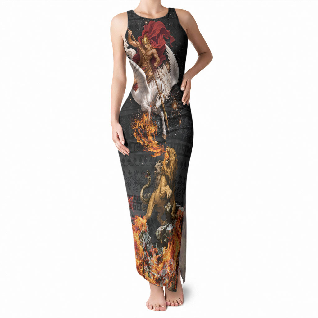 Bellerophon Vs Chimera Greek Mythology Tank Maxi Dress Pegasus Monster Battle Epic
