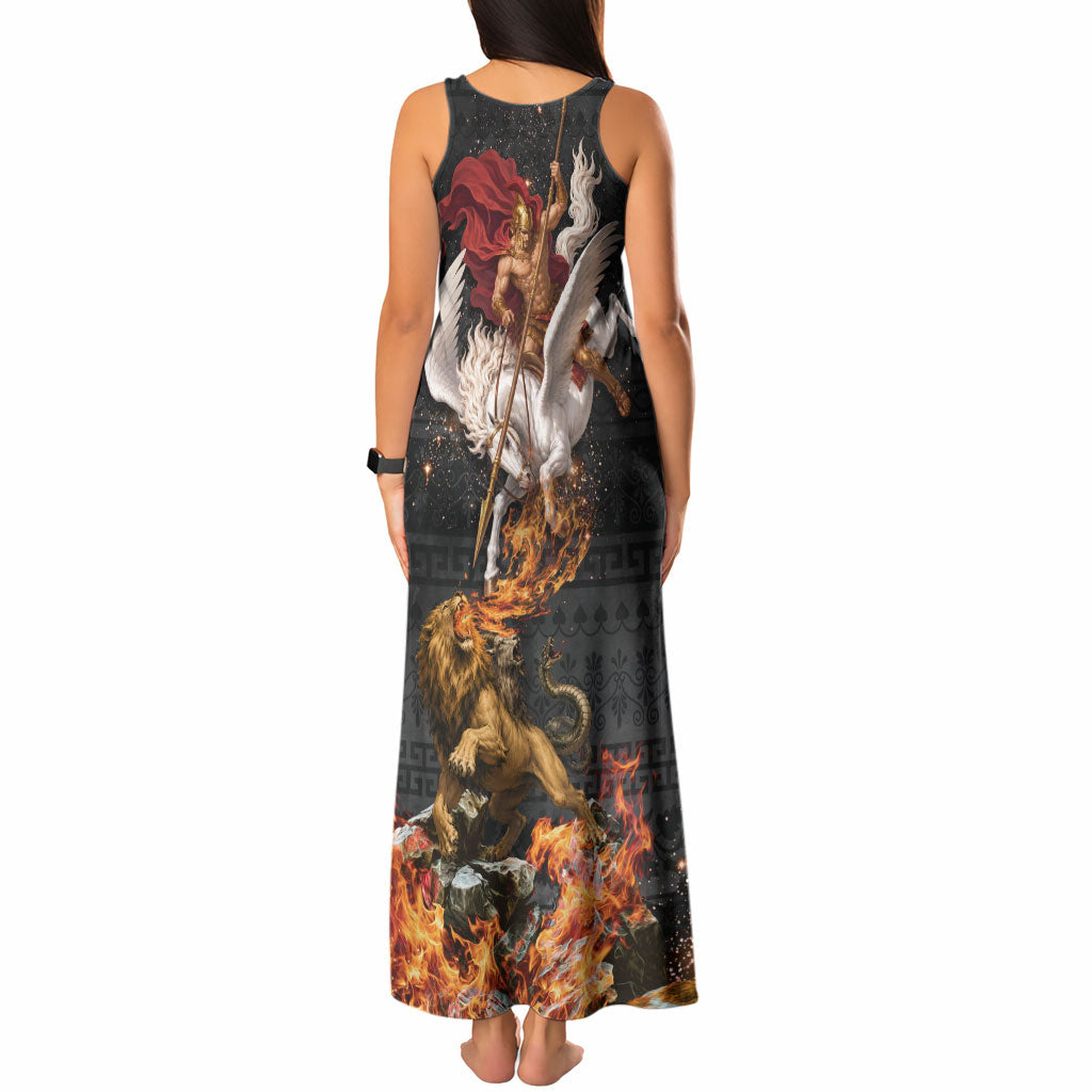 Bellerophon Vs Chimera Greek Mythology Tank Maxi Dress Pegasus Monster Battle Epic