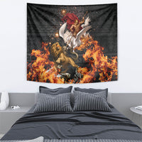 Bellerophon Vs Chimera Greek Mythology Tapestry Pegasus Monster Battle Epic