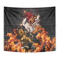 Bellerophon Vs Chimera Greek Mythology Tapestry Pegasus Monster Battle Epic