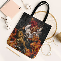 Bellerophon Vs Chimera Greek Mythology Tote Bag Pegasus Monster Battle Epic