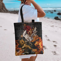 Bellerophon Vs Chimera Greek Mythology Tote Bag Pegasus Monster Battle Epic