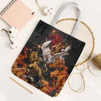 Bellerophon Vs Chimera Greek Mythology Tote Bag Pegasus Monster Battle Epic