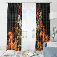 Bellerophon Vs Chimera Greek Mythology Window Curtain Pegasus Monster Battle Epic