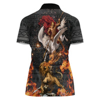 Bellerophon Vs Chimera Greek Mythology Women Polo Shirt Pegasus Monster Battle Epic