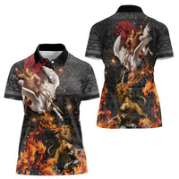 Bellerophon Vs Chimera Greek Mythology Women Polo Shirt Pegasus Monster Battle Epic