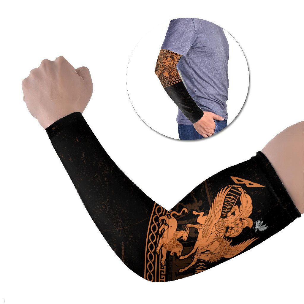 Bellerophon Vs Chimera Greek Mythology Arm Sleeves Ancient Greek Heroic