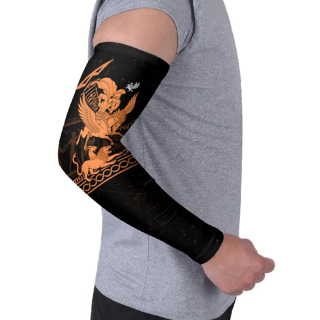 Bellerophon Vs Chimera Greek Mythology Arm Sleeves Ancient Greek Heroic