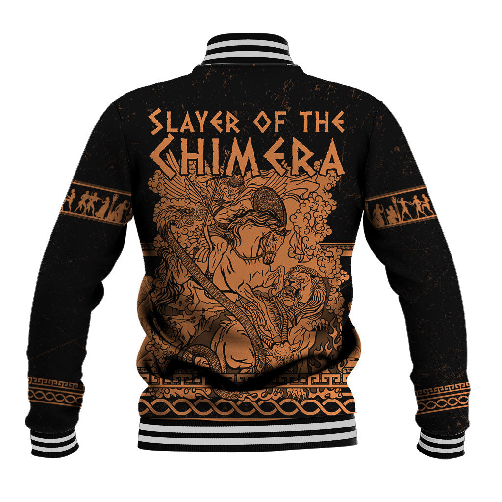 Bellerophon Vs Chimera Greek Mythology Baseball Jacket Ancient Greek Heroic
