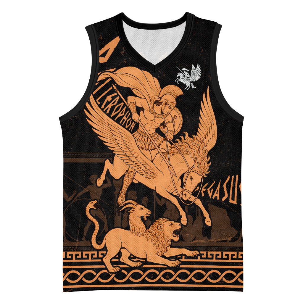 Bellerophon Vs Chimera Greek Mythology Basketball Jersey Ancient Greek Heroic