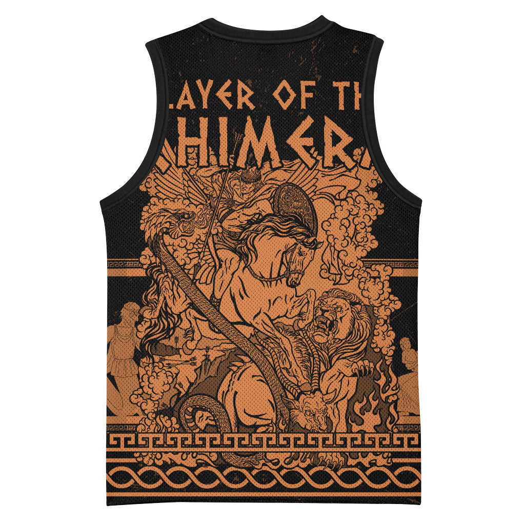 Bellerophon Vs Chimera Greek Mythology Basketball Jersey Ancient Greek Heroic
