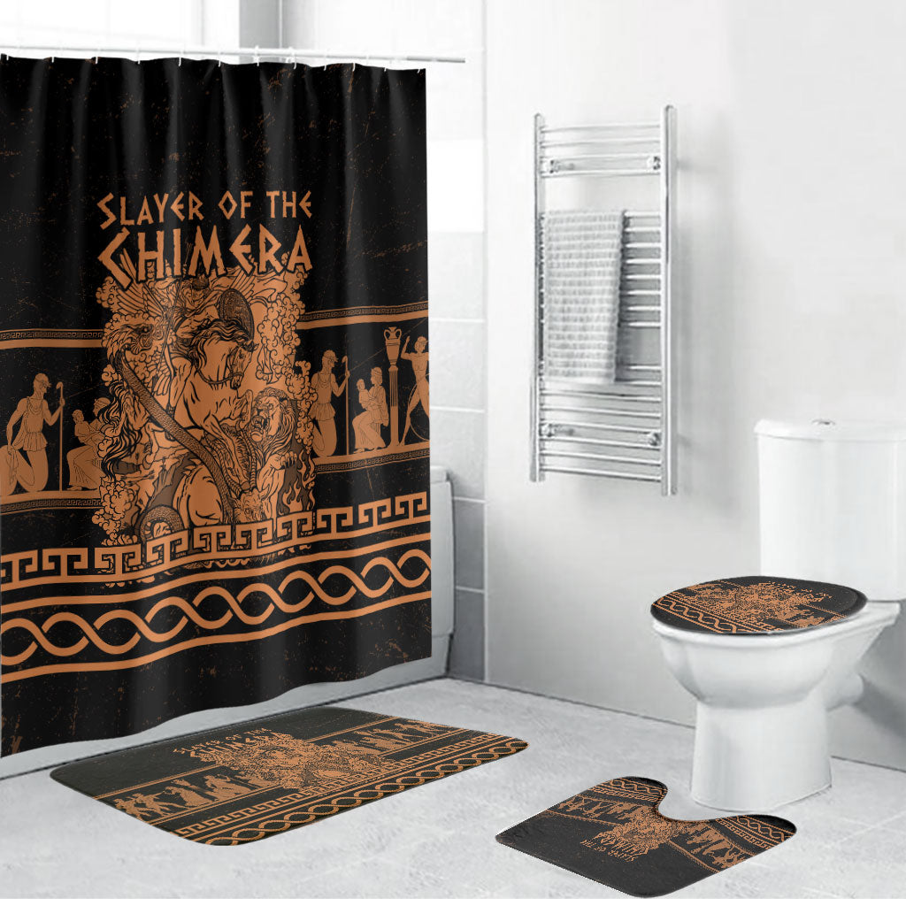 Bellerophon Vs Chimera Greek Mythology Bathroom Set Ancient Greek Heroic