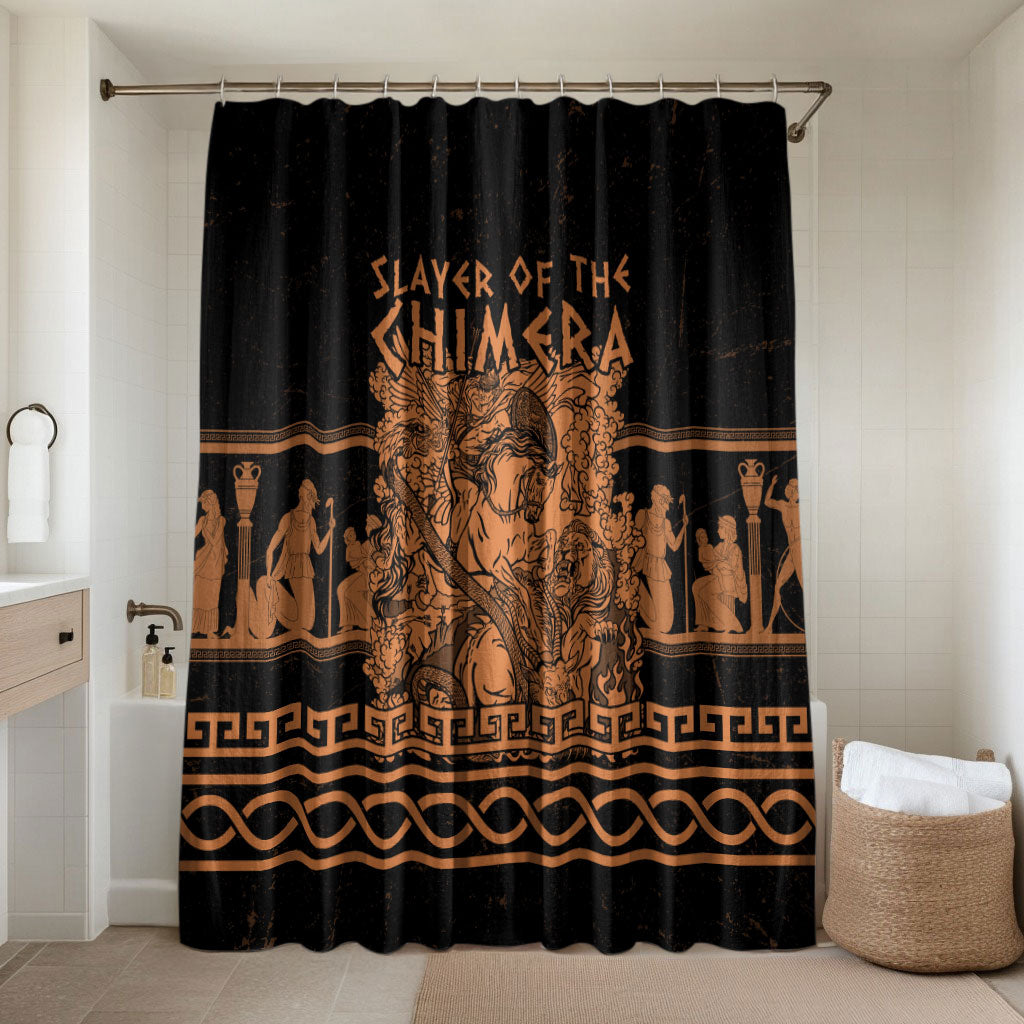 Bellerophon Vs Chimera Greek Mythology Bathroom Set Ancient Greek Heroic