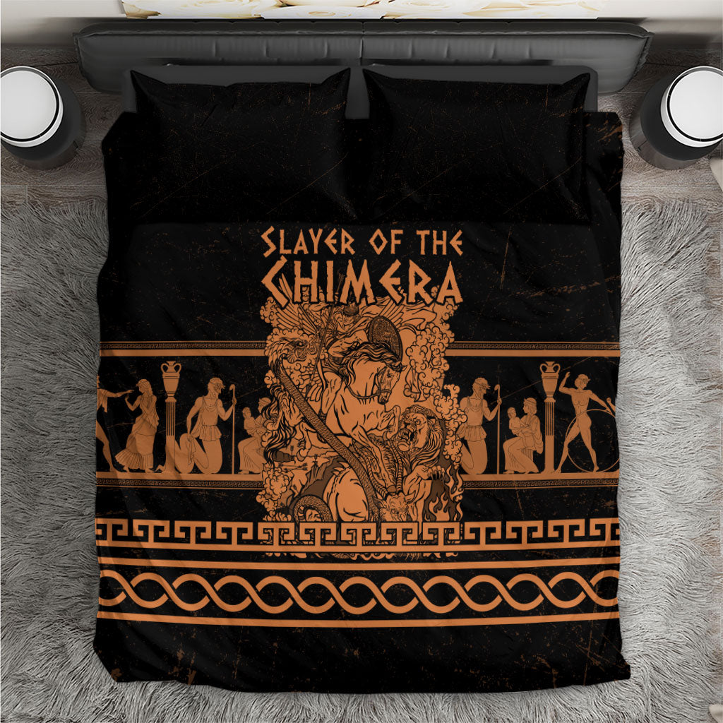 Bellerophon Vs Chimera Greek Mythology Bedding Set Ancient Greek Heroic