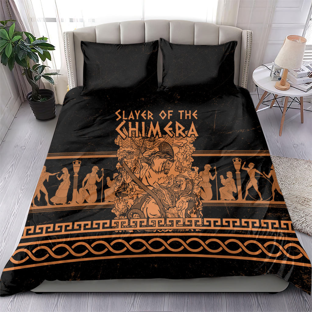 Bellerophon Vs Chimera Greek Mythology Bedding Set Ancient Greek Heroic