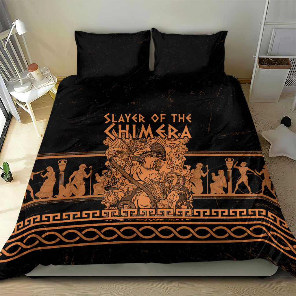 Bellerophon Vs Chimera Greek Mythology Bedding Set Ancient Greek Heroic