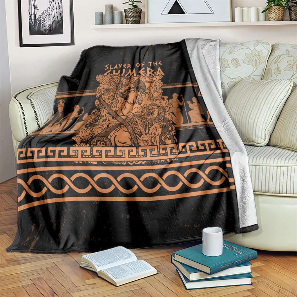 Bellerophon Vs Chimera Greek Mythology Blanket Ancient Greek Heroic