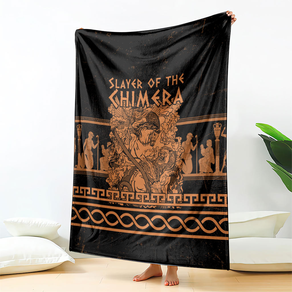 Bellerophon Vs Chimera Greek Mythology Blanket Ancient Greek Heroic