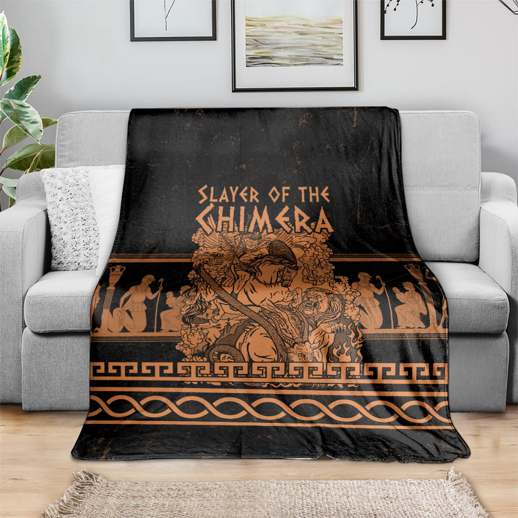 Bellerophon Vs Chimera Greek Mythology Blanket Ancient Greek Heroic