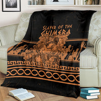 Bellerophon Vs Chimera Greek Mythology Blanket Ancient Greek Heroic