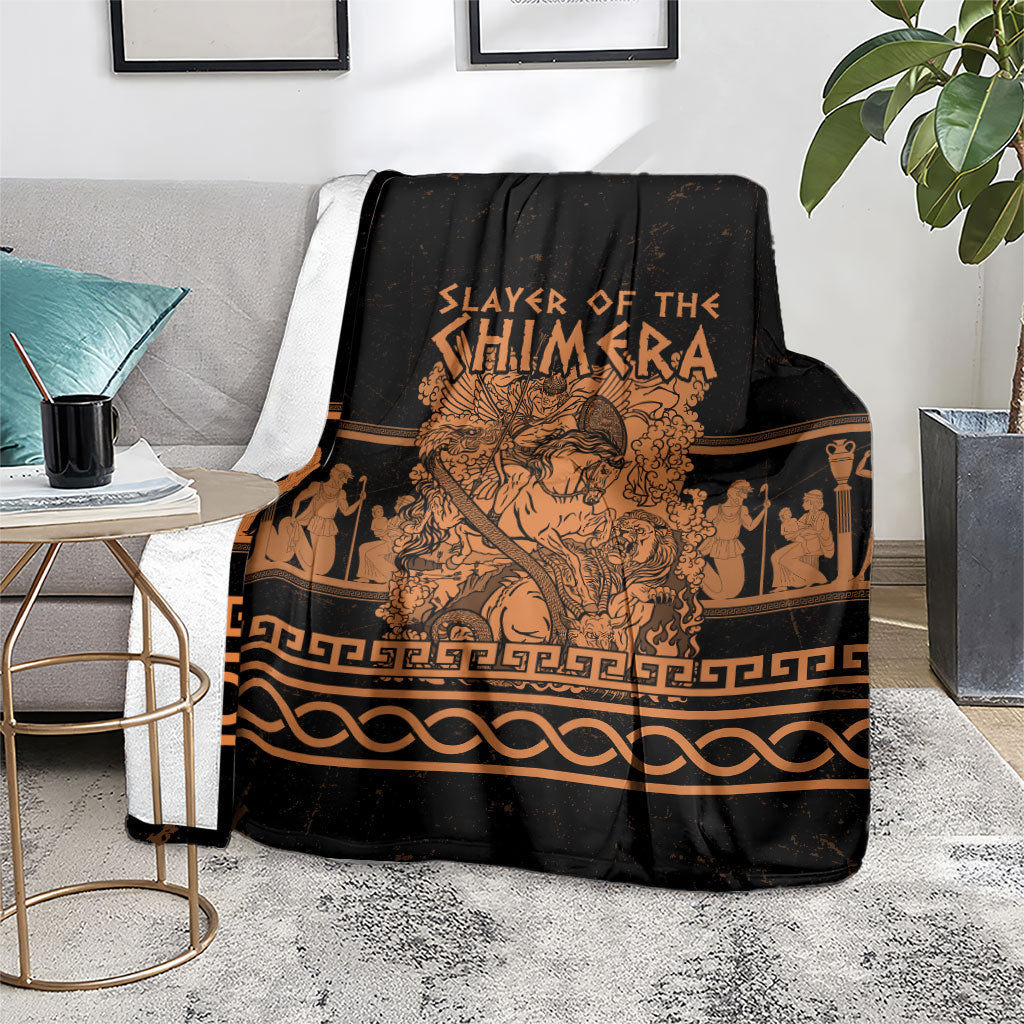 Bellerophon Vs Chimera Greek Mythology Blanket Ancient Greek Heroic