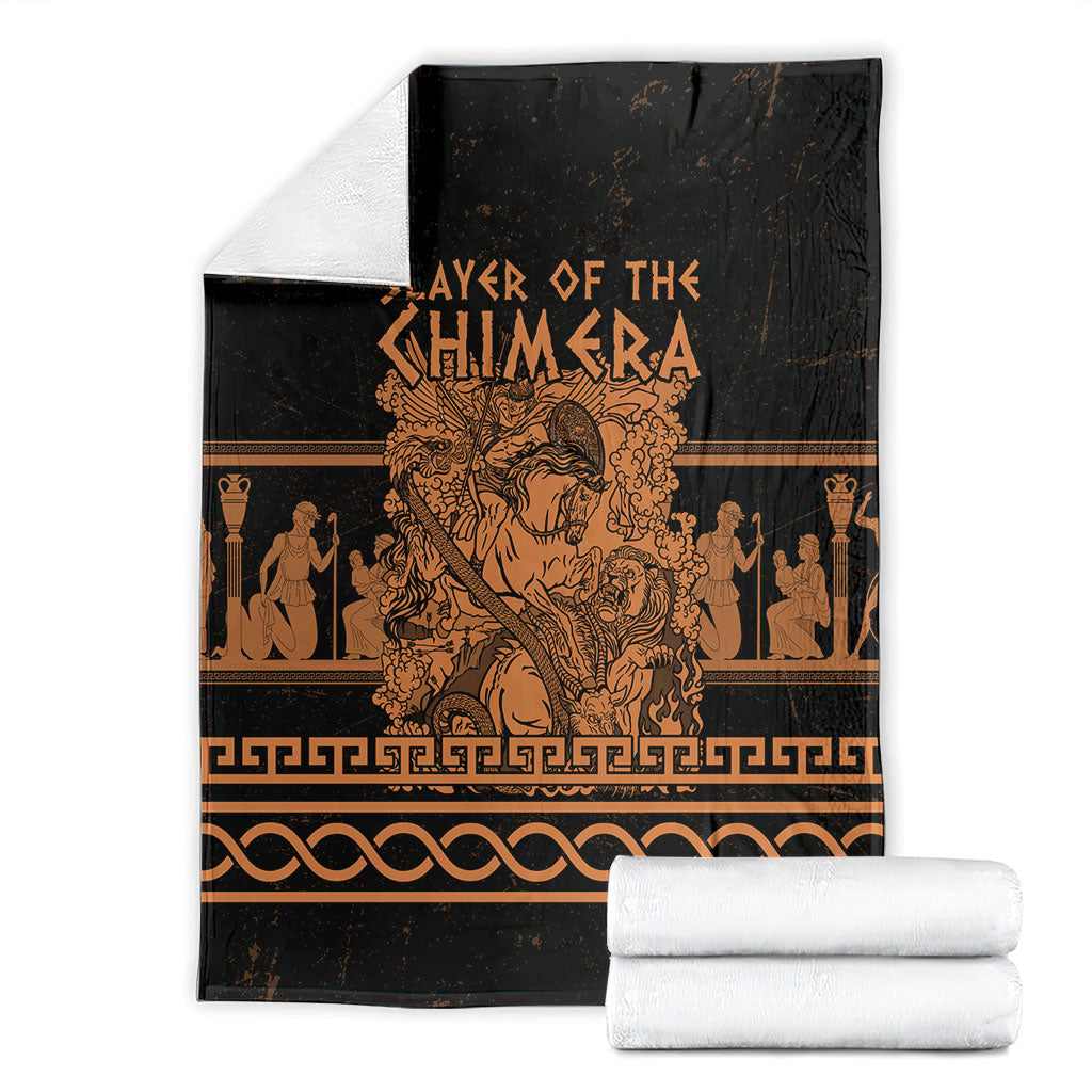 Bellerophon Vs Chimera Greek Mythology Blanket Ancient Greek Heroic
