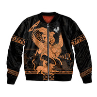 Bellerophon Vs Chimera Greek Mythology Bomber Jacket Ancient Greek Heroic