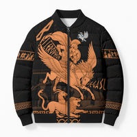 Bellerophon Vs Chimera Greek Mythology Bomber Puffer Jacket Ancient Greek Heroic