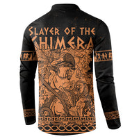 Bellerophon Vs Chimera Greek Mythology Button Sweatshirt Ancient Greek Heroic